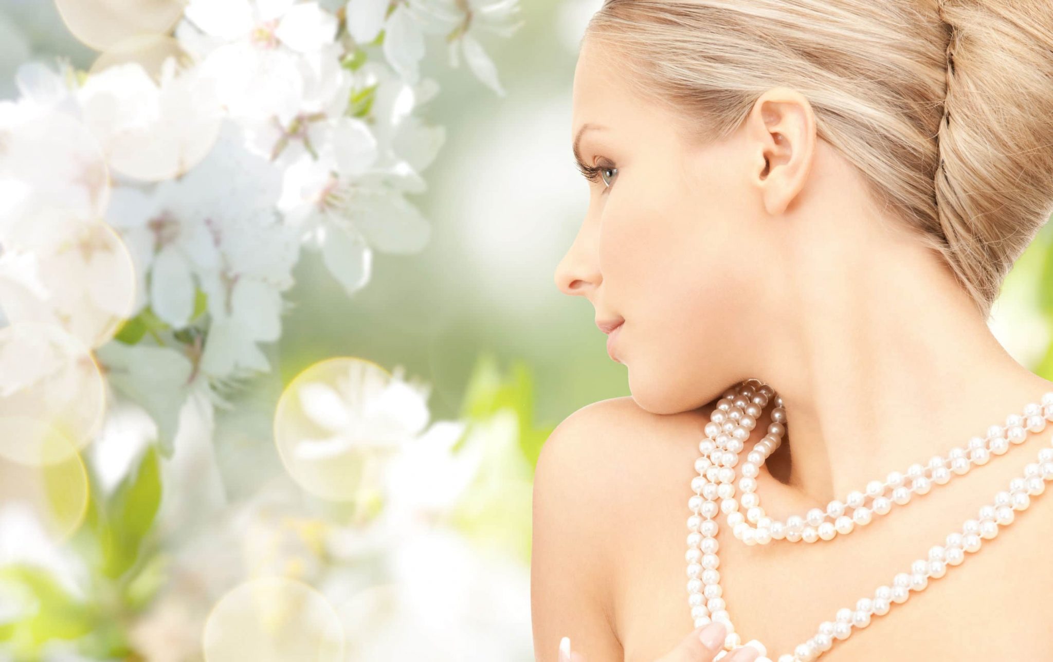 Bijoux de mariage : collier de perles