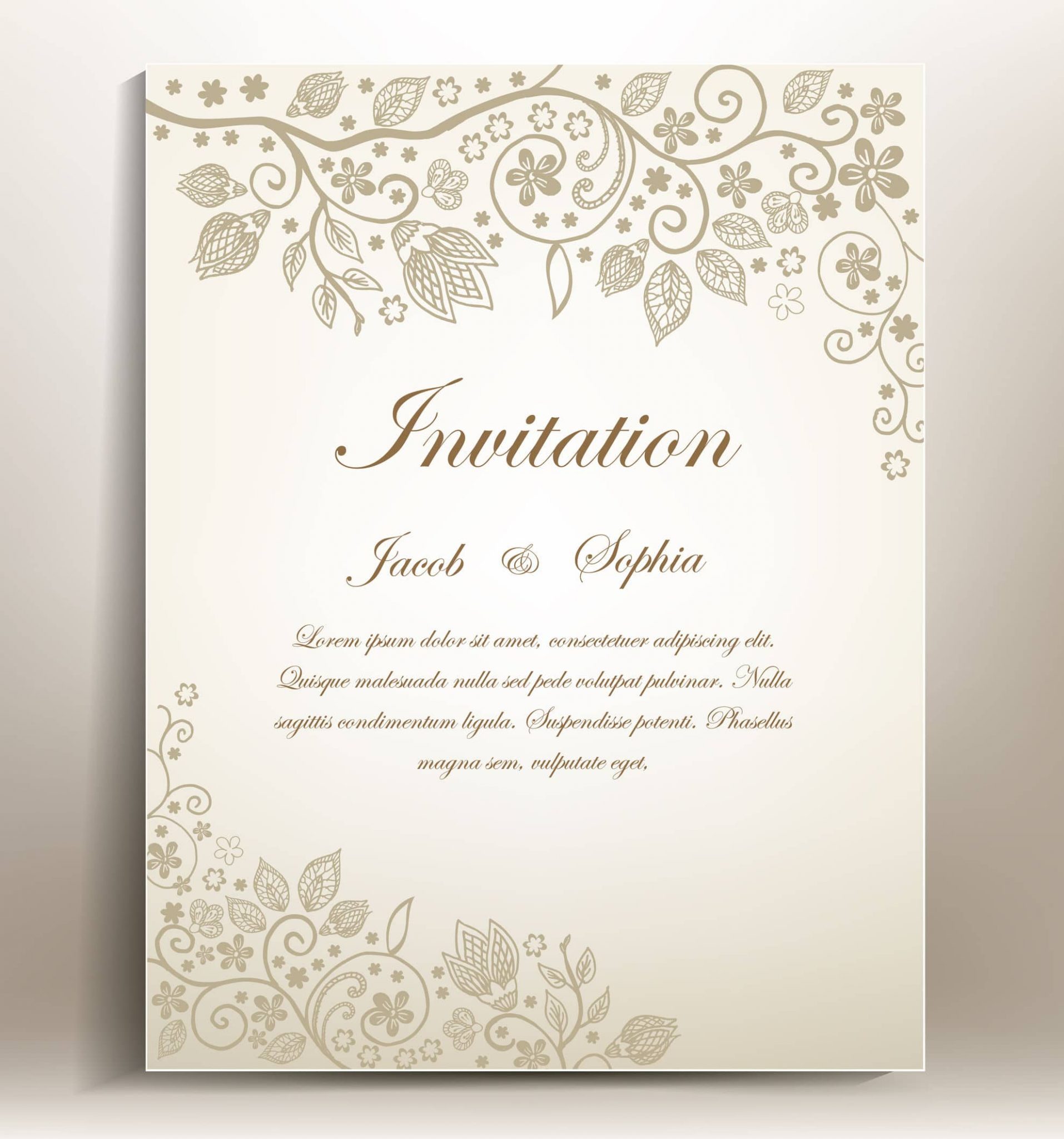 Invitation au mariage