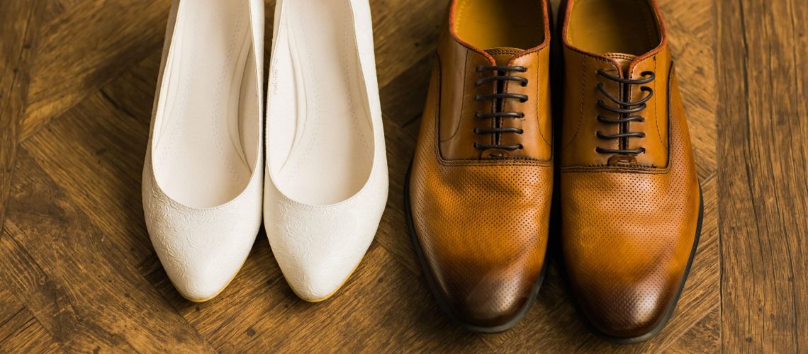 chaussures de mariage plates pour la mariée